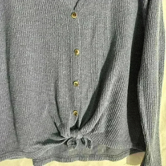 American Eagle Knit Button Up Sweater Size XS/ Periwinkle - Picture 7 of 7